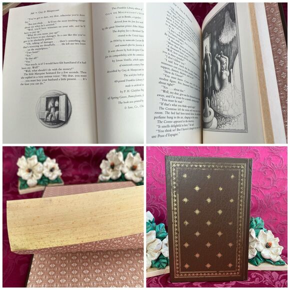 1983 Vintage Book: Stories by Guy de Maupassant, The Franklin Library - Picture 10 of 10